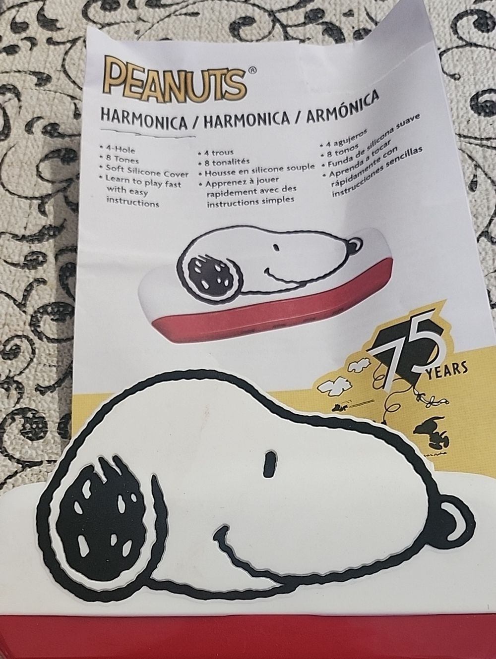 Peanuts Snoopy Dog Harmonica Toy